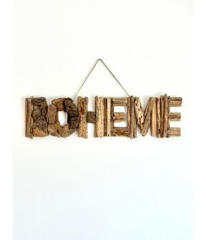 Ecriture bohème bois flotté