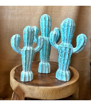 Cactus décoratif turquoise
